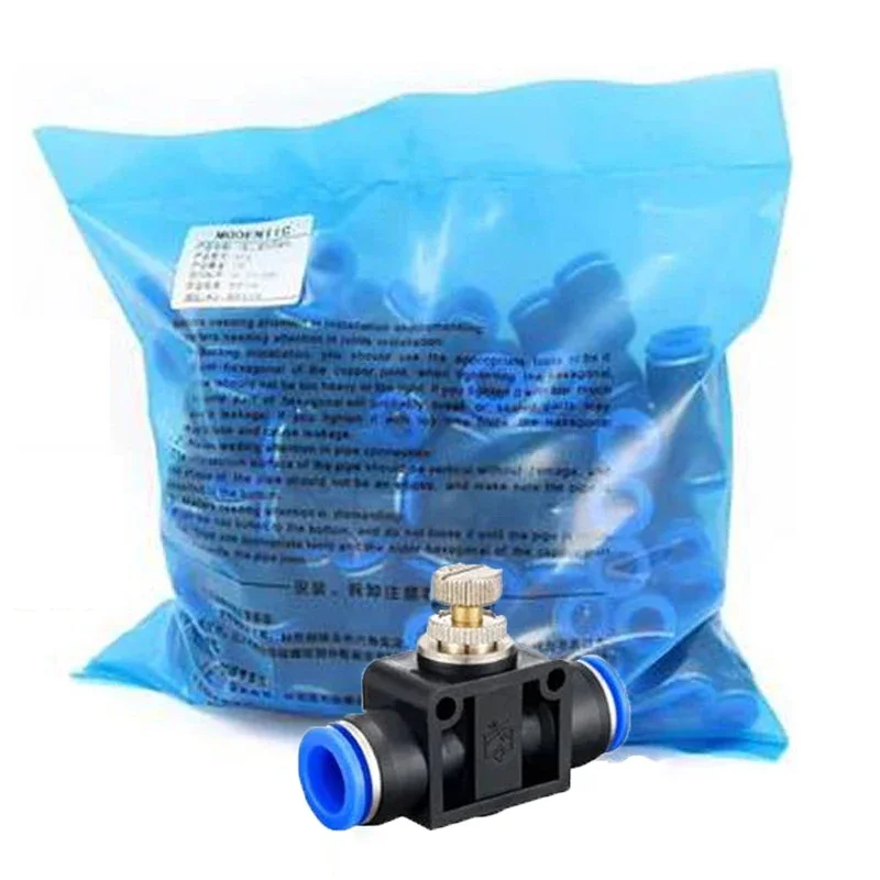 

20/50/100 Pcs Pneumatic Quick Coupling Inch Pipe Throttle Control Valve Throttle Valve LSA4 SA6 SA8 SA10 SA12