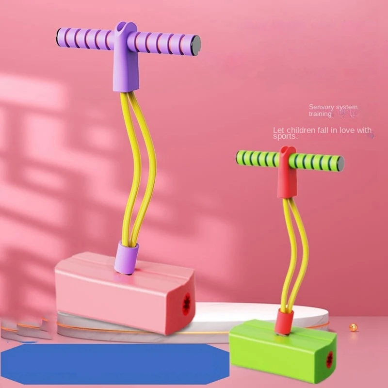 Pólo de salto para crianças, brinquedo para esportes internos e externos, treinamento de equilíbrio, máquina de salto de mola de espuma, presente de feriado