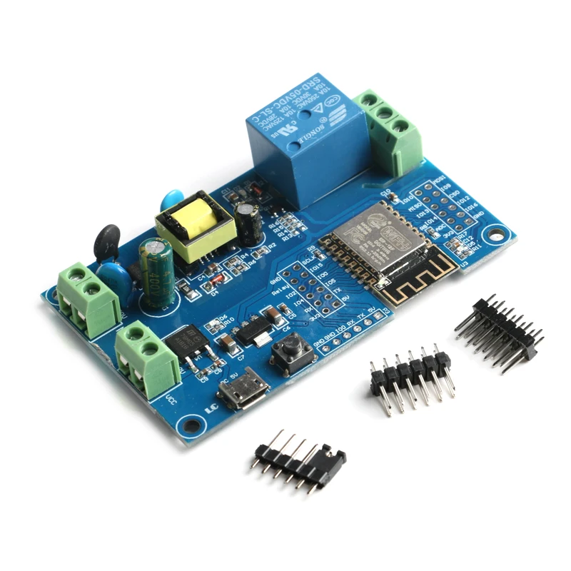 ESP8266 ESP-12F Development Board Voltage Monitoring Relay DC7‑12V/5V Relay Module WiFi 4‑Channel Industrial Parts AC90-250V