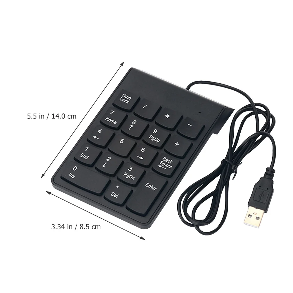 لوحة أرقام USB مكونة من 18 مفتاحًا ولوحة مفاتيح رقمية صغيرة محمولة للكمبيوتر المحمول ولوحة مفاتيح رقمية للوحة مفاتيح الكمبيوتر المحمول #5