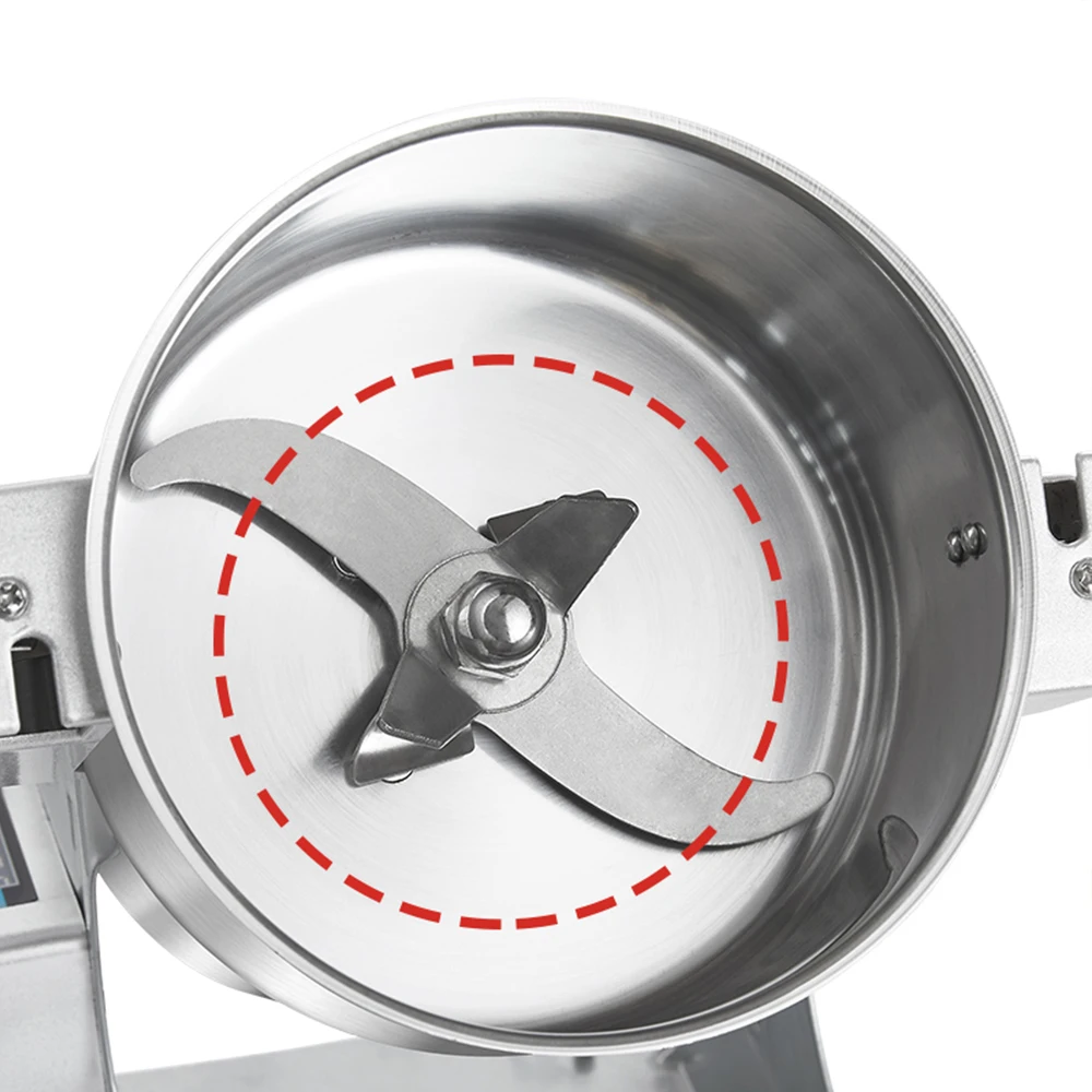 BioloMix 700g Körner Gewürze Kräuter Getreide Kaffee Trockenfutter Mühle Mahlmaschine – Detail 9