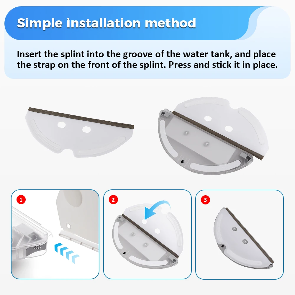 ممسحة القماش رف خزان المياه ممسحة القماش ل Xiaomi Roborock S50 S53 S54 S55 S5 Max S6 S6 Pure S6 MaxV T6 E35/E2/E4 جزء المتاح