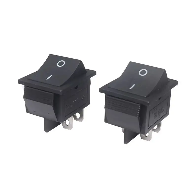 【3-1PCS】Rocker Switch DPST 40A 12V DC 4 Pin 2 Position Switch ON Off Toggle Switch 30A 250V AC 120V T125 KCD2 KCD4
