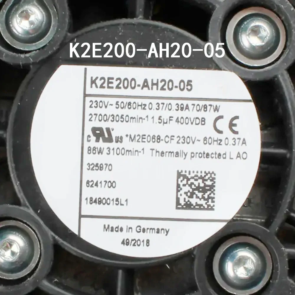 High end equipment 230V 70/87W K2E200-AH20-05 50/60Hz Axial flow fan Factory wholesale