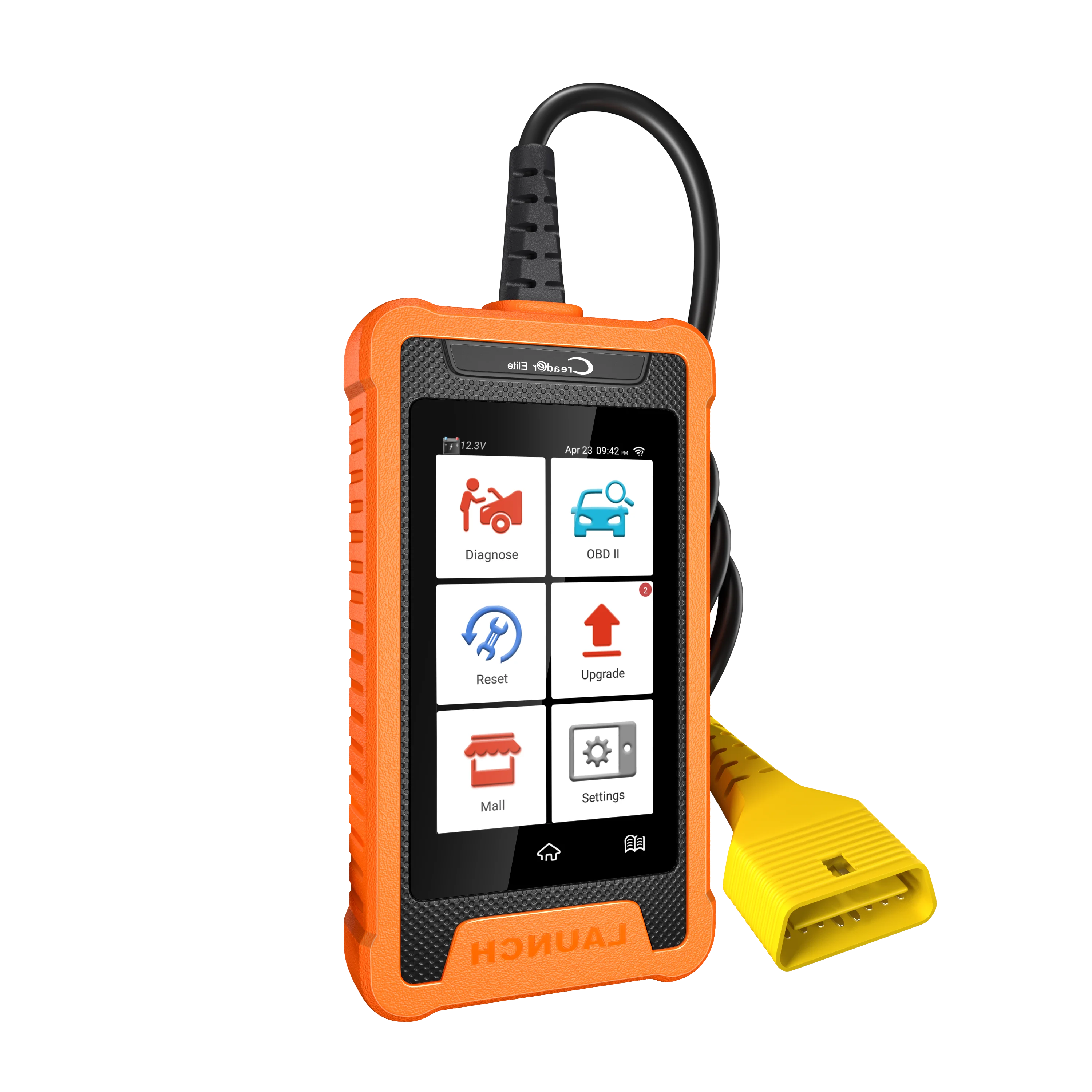 LAUH Creader Elite جميع النظام الكامل قارئ رمز السيارة Obd2 الماسح الضوئي أداة تشخيصية لوظائف Obd2 الكاملة Ai Automotriz