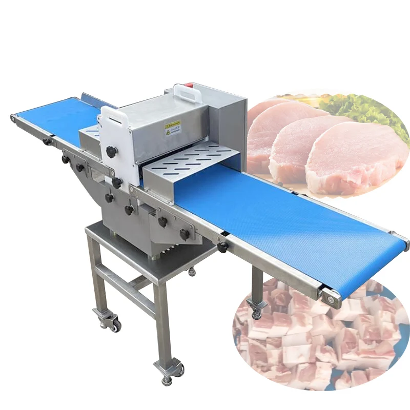 Fresh Frozen Meat Cutting Shredded Diced Machine Large Commercial Mate Strip Cutting Machine For Cutting Large Pieces Of Meat