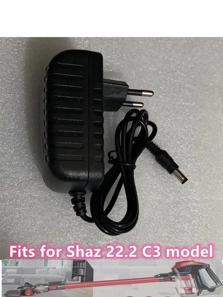 EU Plug Adapter Charger for SILVERCREST SHAZ 22.2 C3 Handheld Vacuum Cleaner Parts Accessories