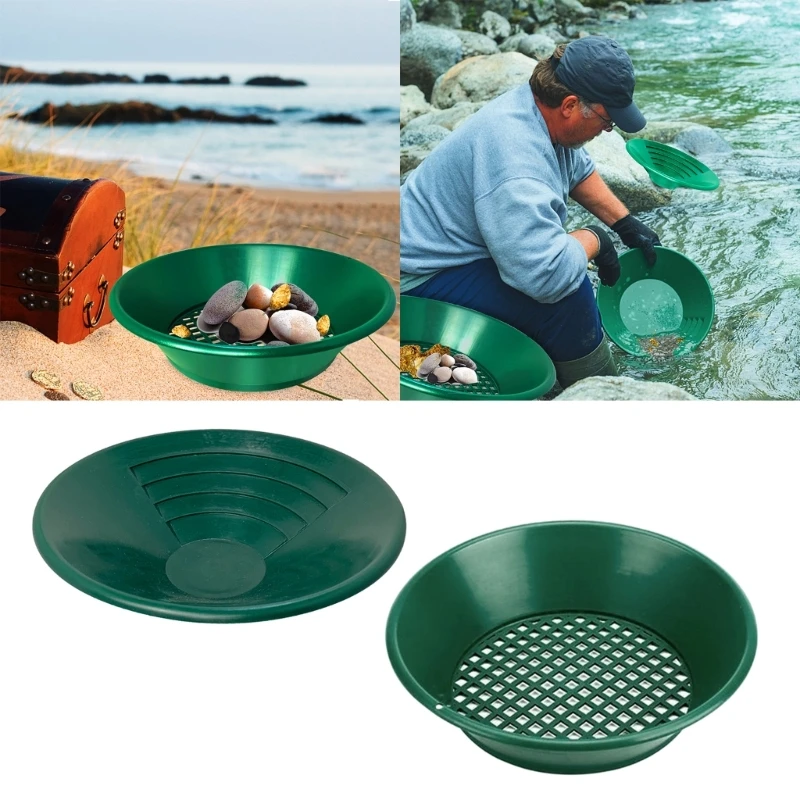 Outdoor Gold Pans Gold Prospecting Beginners Plastic Gold Basins Nugget Mining Pans Riffle Dredging Prospecting River Tool