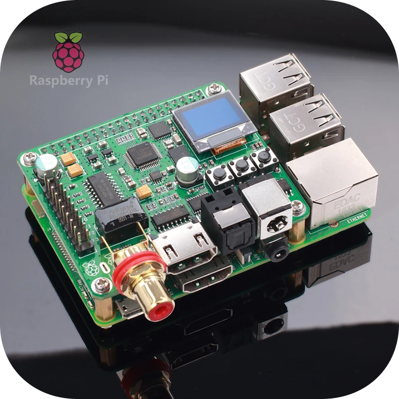 Raspberry Pi Digital Audio Decoding Board HIFI Fever DAC Digital Broadcast Supports Coaxial Fiber I2S 3B4B