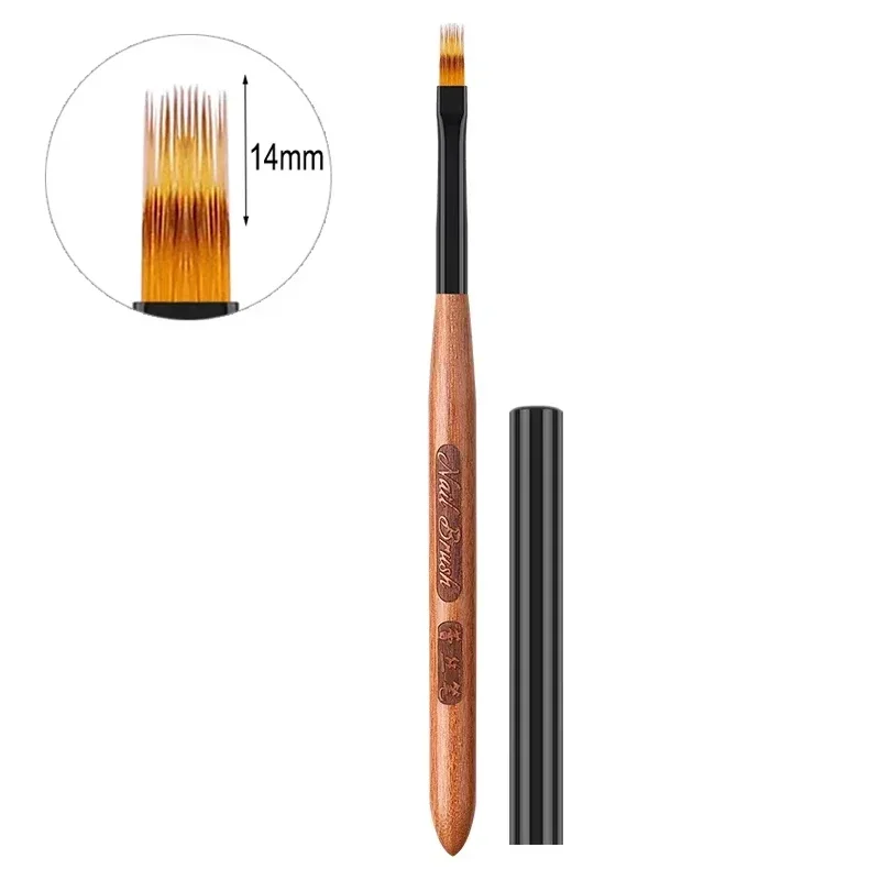 Gradient Nail Art Brush Acrylic Nail Ombre Pen DlY UV Gel Brushes Painting DrawingFlowers Nails Brush Manicure Tools for Salon
