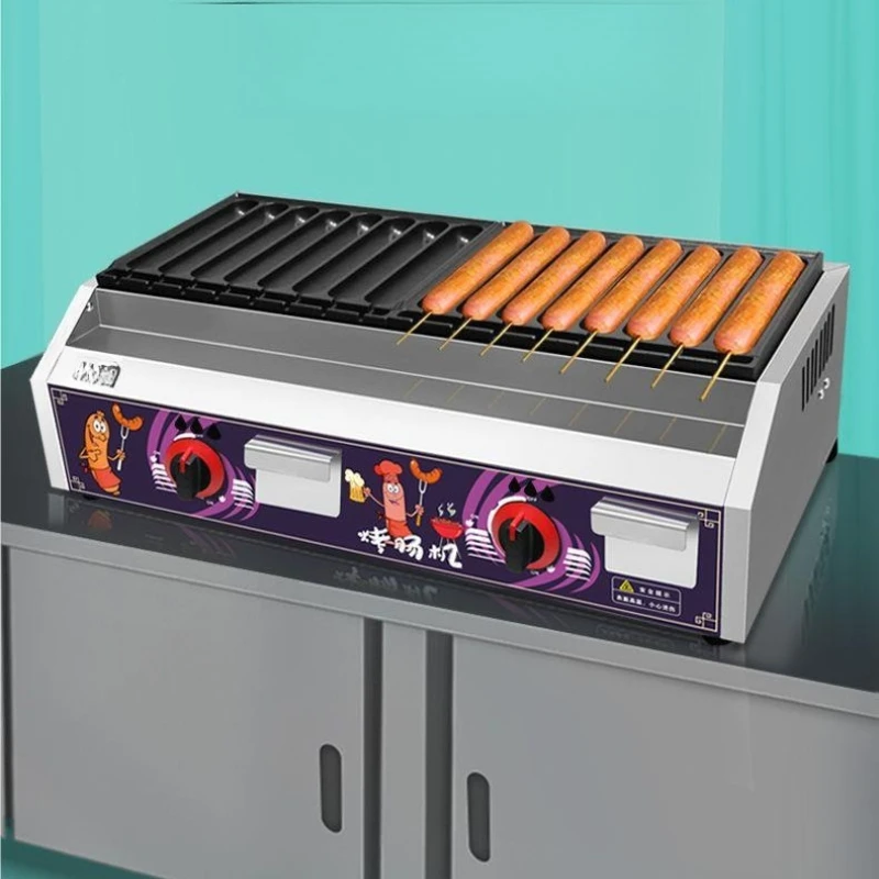 آلة شواية السجق الكهربائية لسطح المكتب أوتوماتيكية بالكامل للاستخدام التجاري، ووصى به بشدة للمشاركة