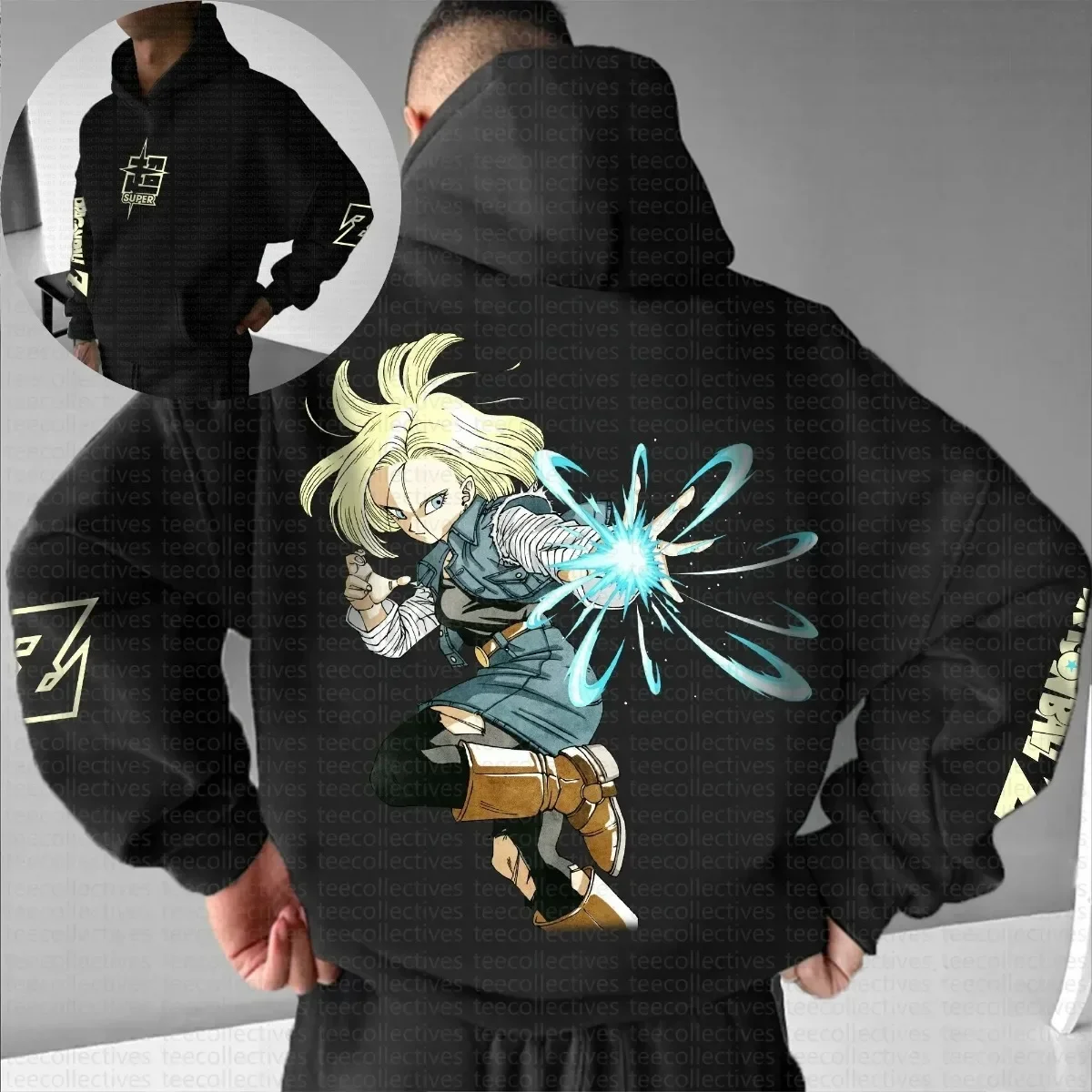 

Dragon Ball Z 2025, новинка, хит продаж, Super Broly Goku Kamehameha, толстовка с капюшоном в стиле аниме, мужская уличная одежда, модная повседневная толстовка с мультяшным принтом