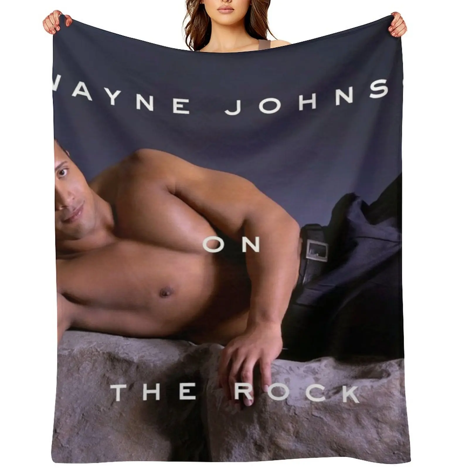 

Dwayne Johnson on The Rock Throw Blanket Summer Decorative Sofas Luxury Designer Blankets For Sofas Blankets