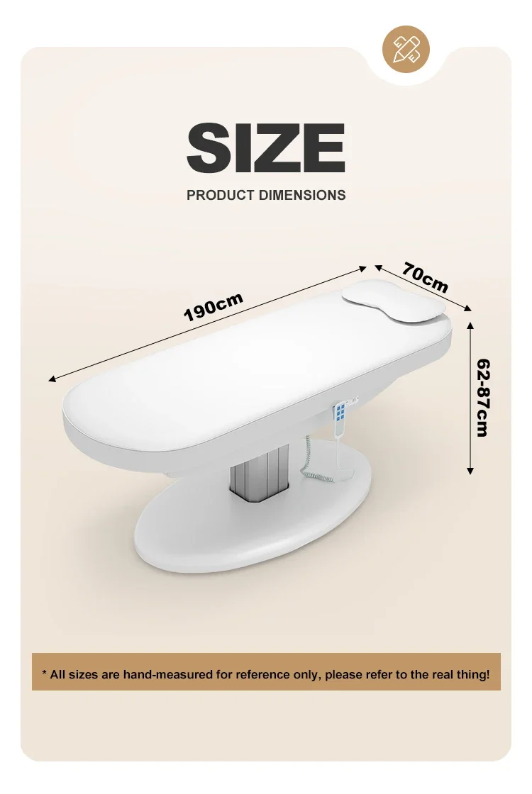 -For 2024 newest design massage bed without handrails 3 motors electric salon beauty furniture