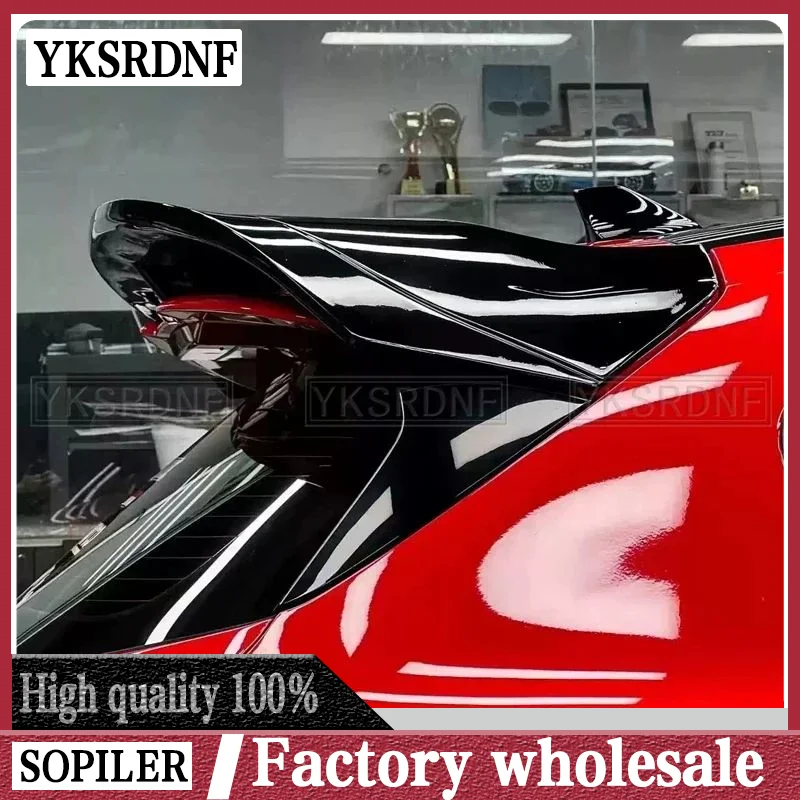 For focus ST Line hatchback sports spoiler extension cap tail ABS texture bright black special vehicle supplies 2019 2021 2022