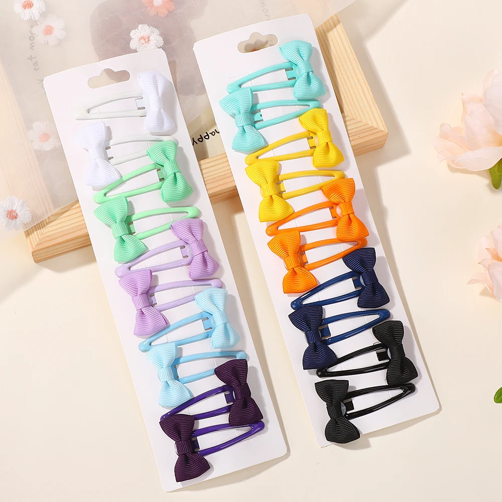 20Pcs Candy Color BB Clip Hair Clip Set Mini Bows Kids Baby Girl Fashion Bangs Clips Hair Pins Cute Hair Accessories
