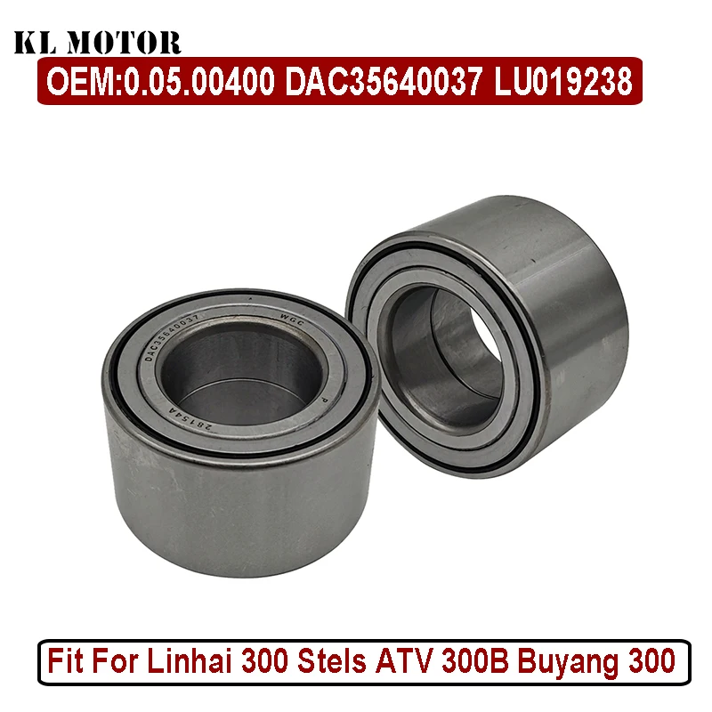 

2PCS Front Shock Absorber Bearing For Linhai 300 Stels ATV 300B Buyang 300 Feishen FA-D300 0.05.00400 DAC35640037 LU019238