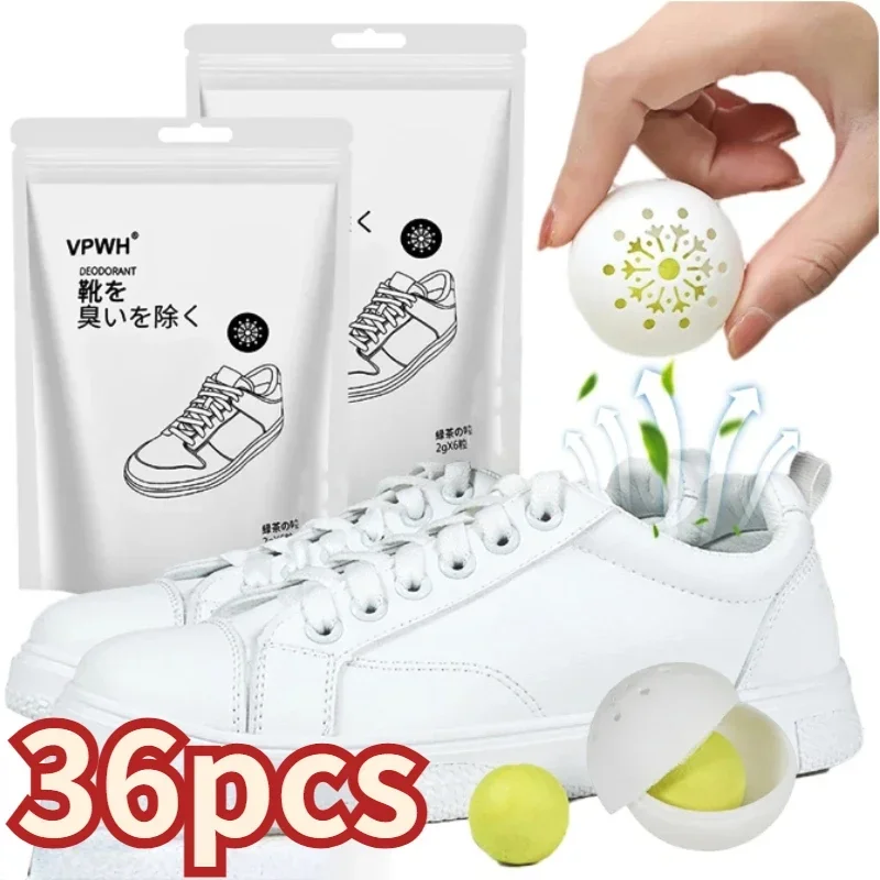 

36/1PCS Deodorizer Freshener Balls For Shoes Multifunction Jasmine Scent Fresheners Footwear Shoe Closet Toilet Deodorization