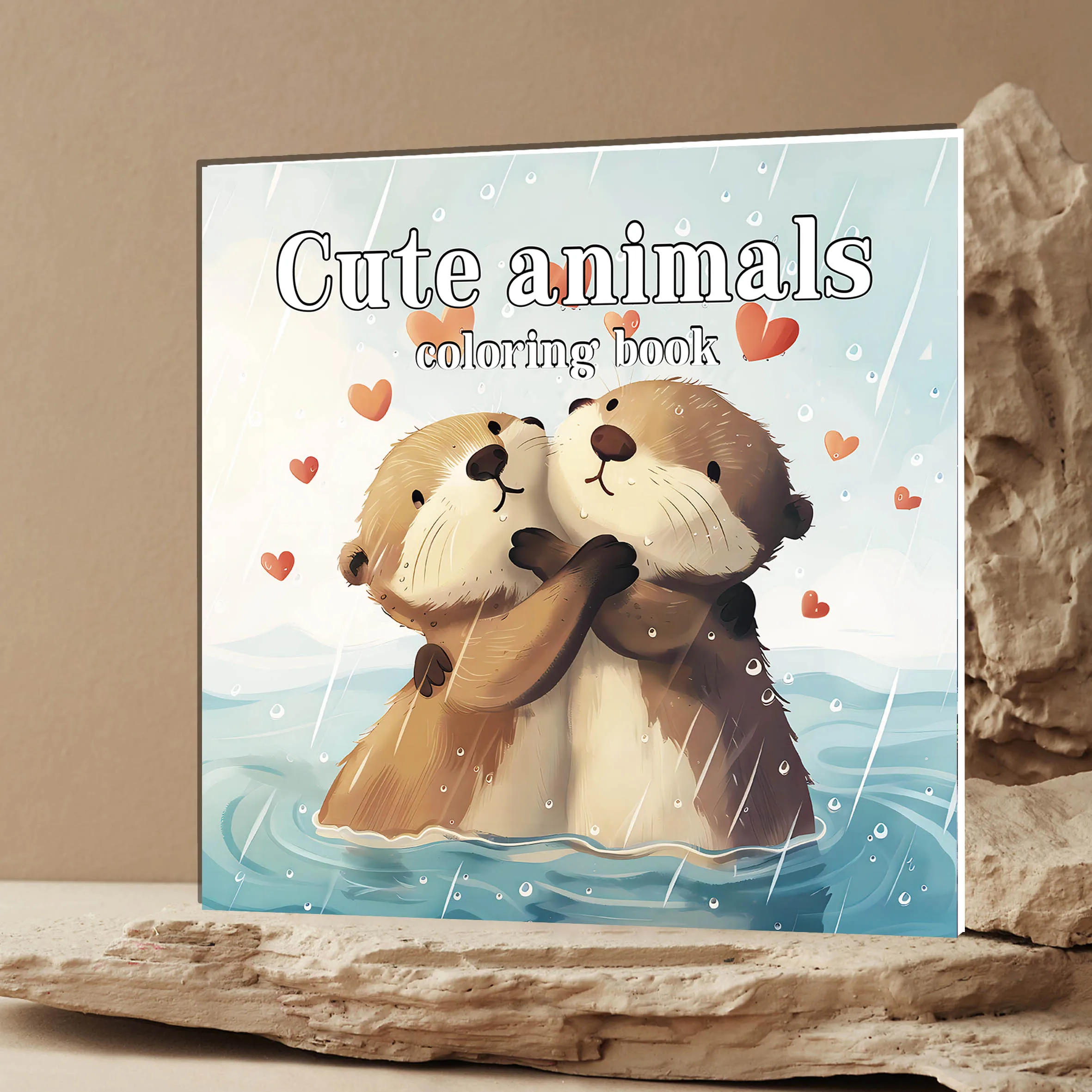 Cute Animal Adult Picture Book – 20 Pages of Adorable Animal Line Art for Relaxation and Color Practice