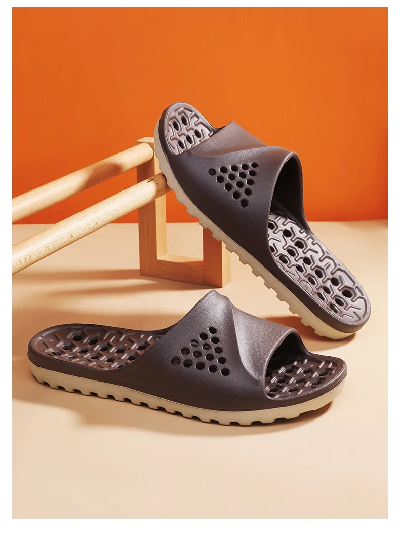 Pantuflas Antideslizantes para Parejas, para Baño, Interior y Exterior, Sandalias Planas de Verano, Pantuflas Suaves de EVA