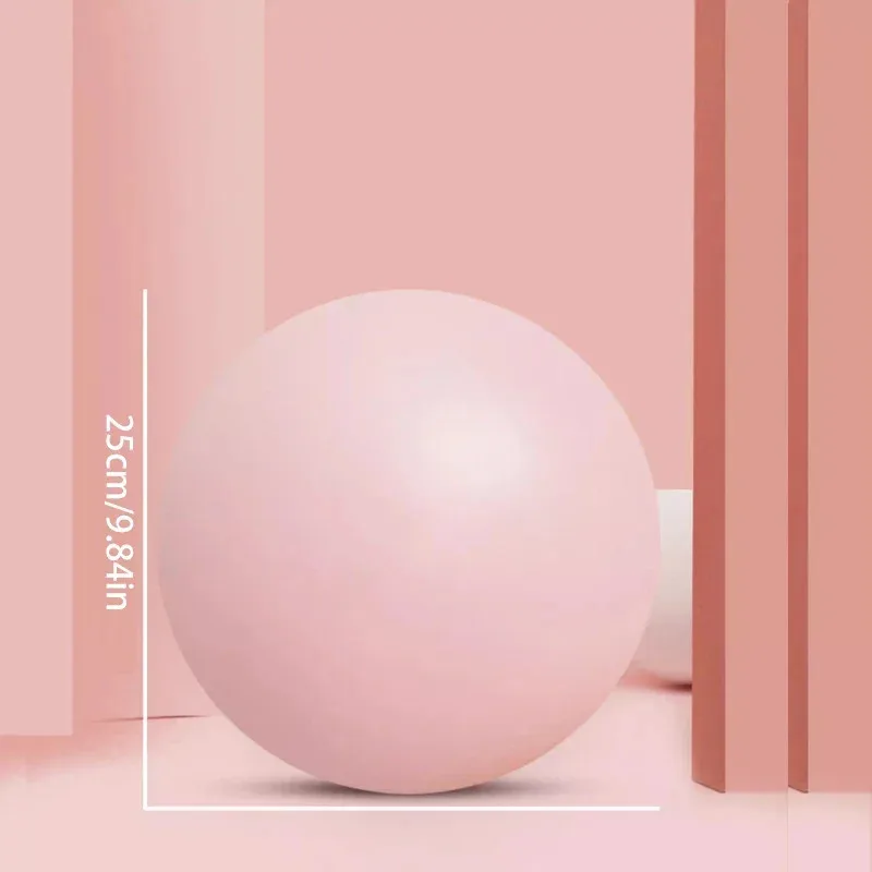 كرة تمرين صغيرة سميكة 25 سم للبيلاتيس واليوجا، تصميم مضاد للانفجار لتنغيم الساق ورفع الورك، تمرين منزلي #1