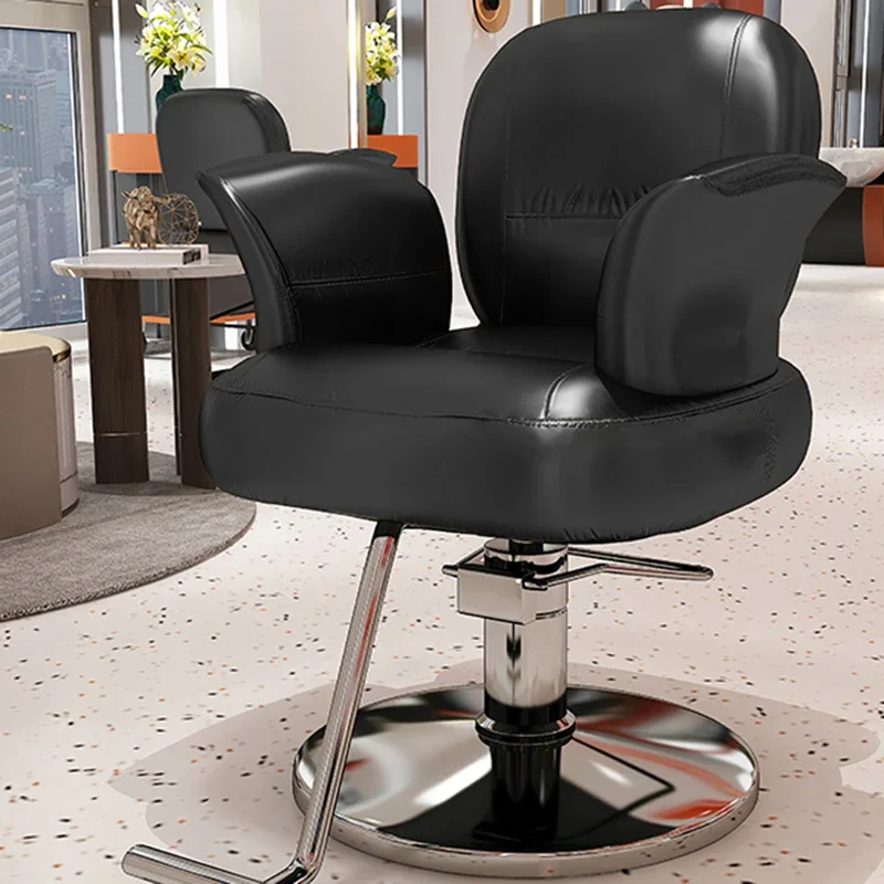 Styling Chair Hair Salon Professional Beauty Barber Chairs Wheels Aesthetic Furniture Aesthetics Silla De Barbero Silla Barberia