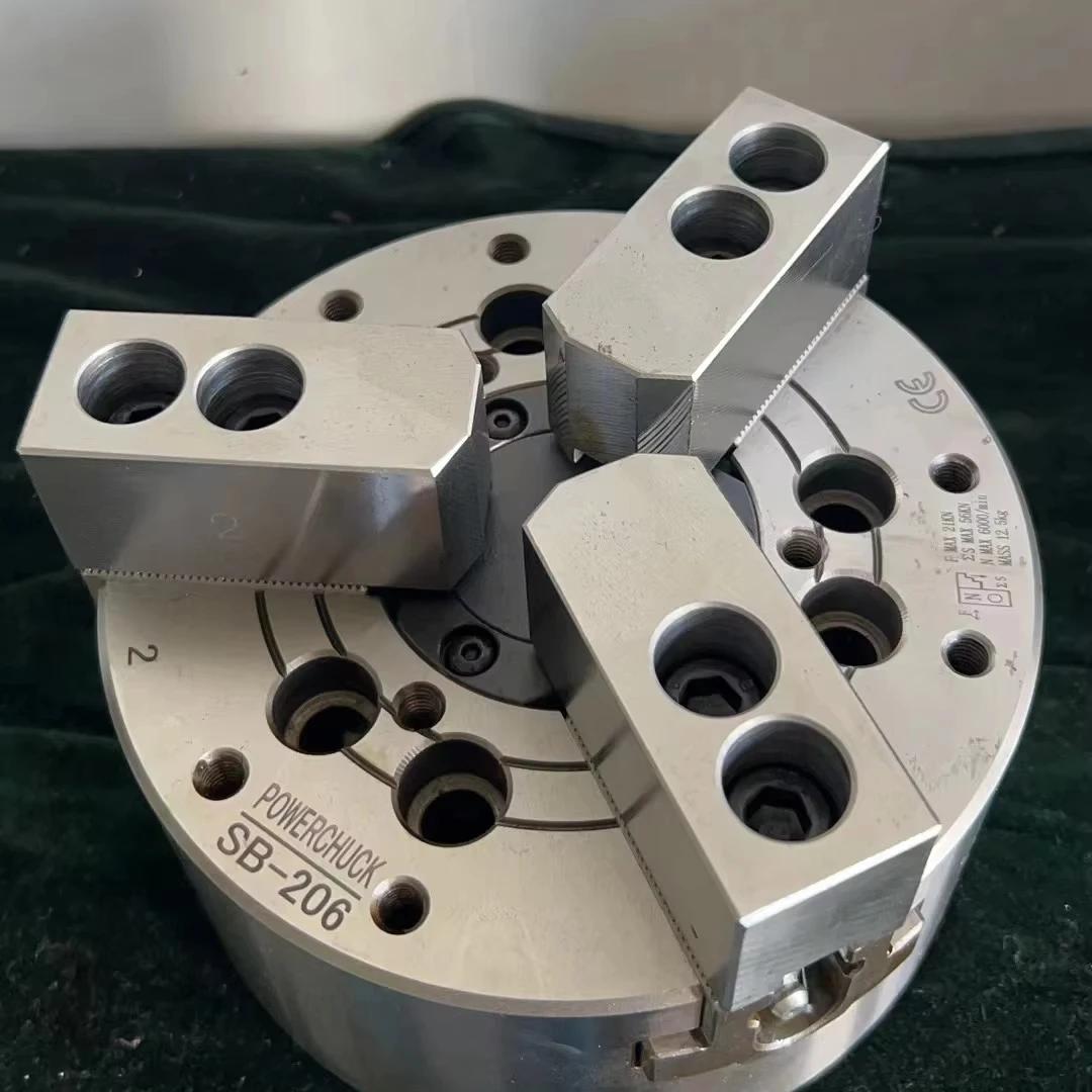 Precision Hollow Type Hydraulic 3 Jaw Lathe Chuck 4 5 6 8 10 12 Inch Steel for CNC Lathe Professional Metalworking Tool Pro