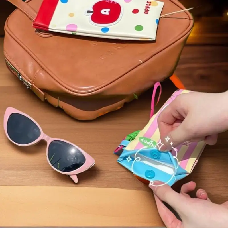 

Портативная сумка для хранения очков со шнурком, уличная сумка для хранения солнечных очков, автоматический закрытый чехол, чехол для очков из искусственной кожи