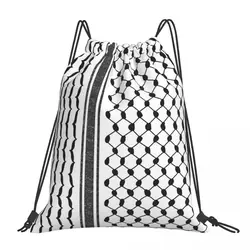 Hattah (Keffiyeh) mochilas informales portátiles con cordón, bolsa de almacenamiento con bolsillo, bolsas de libros para la escuela para hombre y mujer