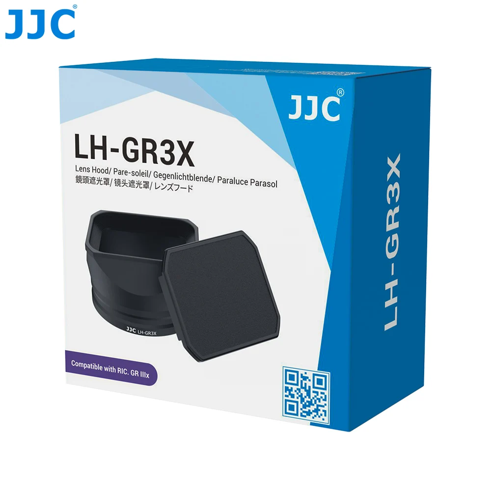 JJC  Aluminum Alloy Lens Hood with Hood Cap LH-GR3X LH-GR3 for Ricoh GR III GR3 GR IIIx GR3x GRIII Camera