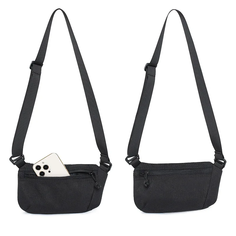 ‌Crossbody Phone Bag for Outdoor Travel Unisex Waist Pack Multi-Pocket Organizer for Essentials Cash & ‌Cell Phone Pocket‌