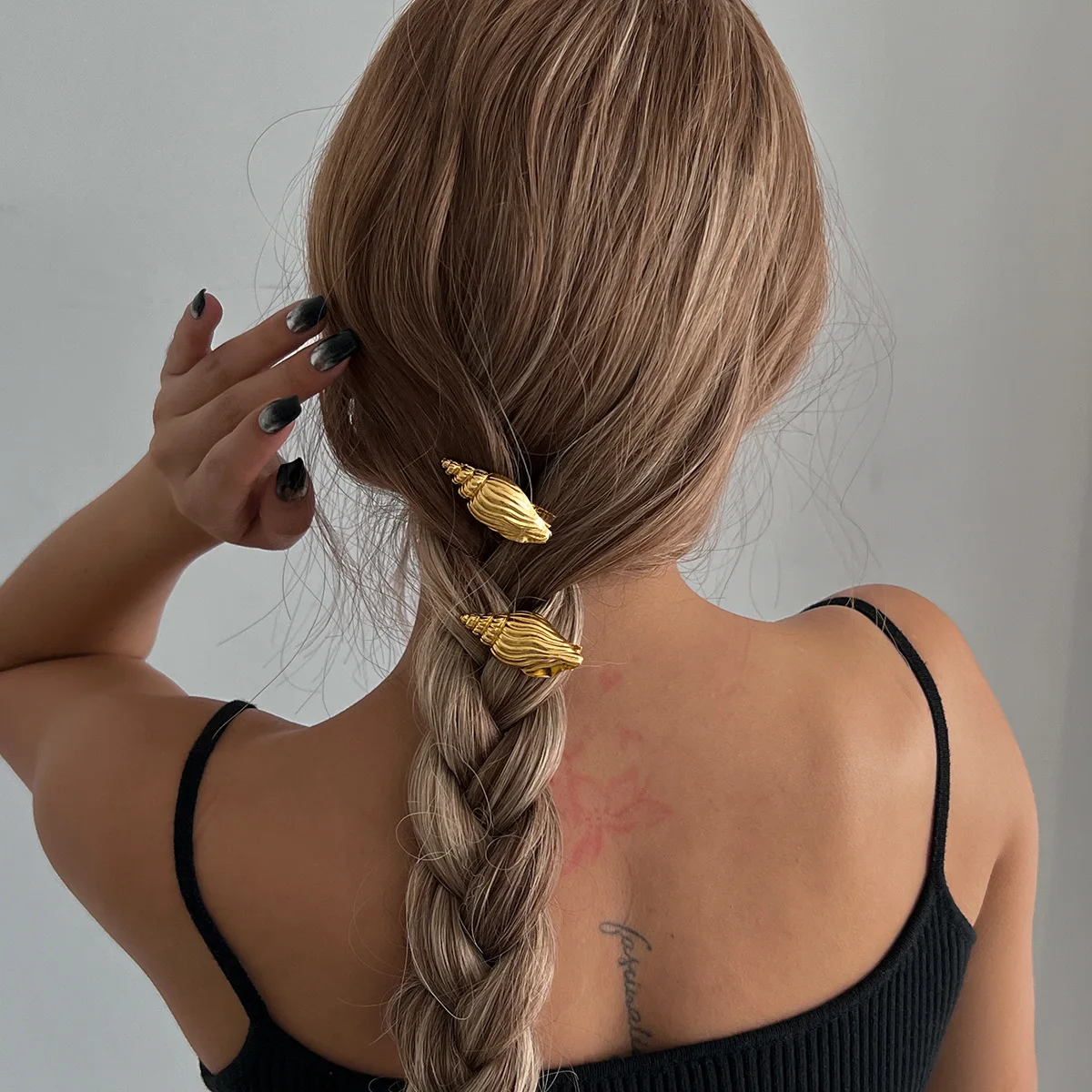 DIEZI One pieces Ocean style headwear Hair Clips Gold Silver Color Scallop Starfish Barrettes Hairpin For Women Girls Daily