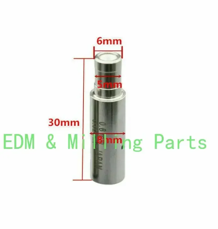 2x EDM Drill Ceramic Electrode White Ceramic Guide 1.5mm Puncher Machine Part For EDM Wire Cut Ruby Electrical Mill Part