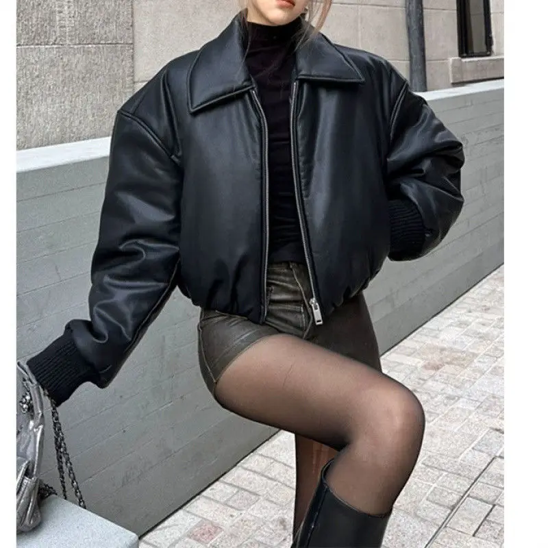 

Retro Cotton Clothing Autumn and Winter Women's 2025 New Style Thick and Loose Short Bread Jacket Warm Jacket