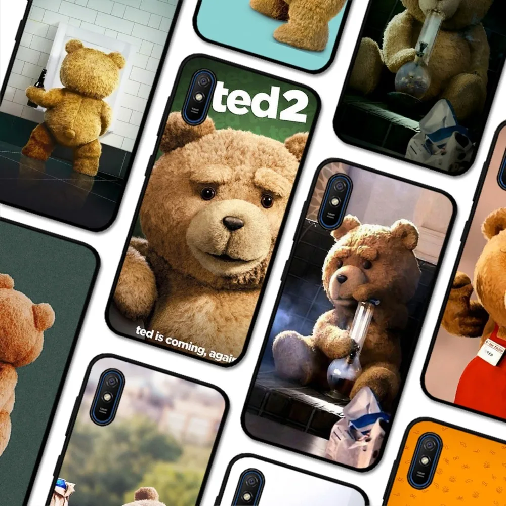 Cartoon Teddy Bear Phone Case For Redmi 5 6 7 8 9 10 plus pro 6 7 8 9 A GO K20 K30 K40 pro plus F3 Fundas