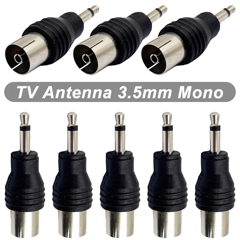 

5/20 шт. адаптер ТВ-антенны TRS в IEC «мама» преобразователь отчетов от 9,5 мм «мама» на 3,5 мм «папа» моно разъем для ТВ-антенны