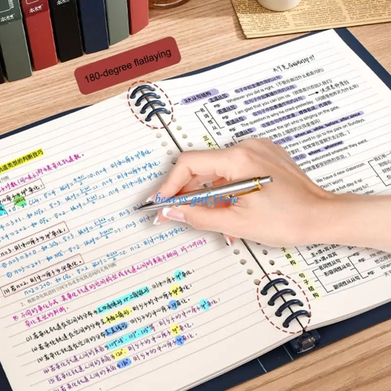 C7AB Refillable Notebook Journal With Push Release Mechanism AcidFree Pages Paper