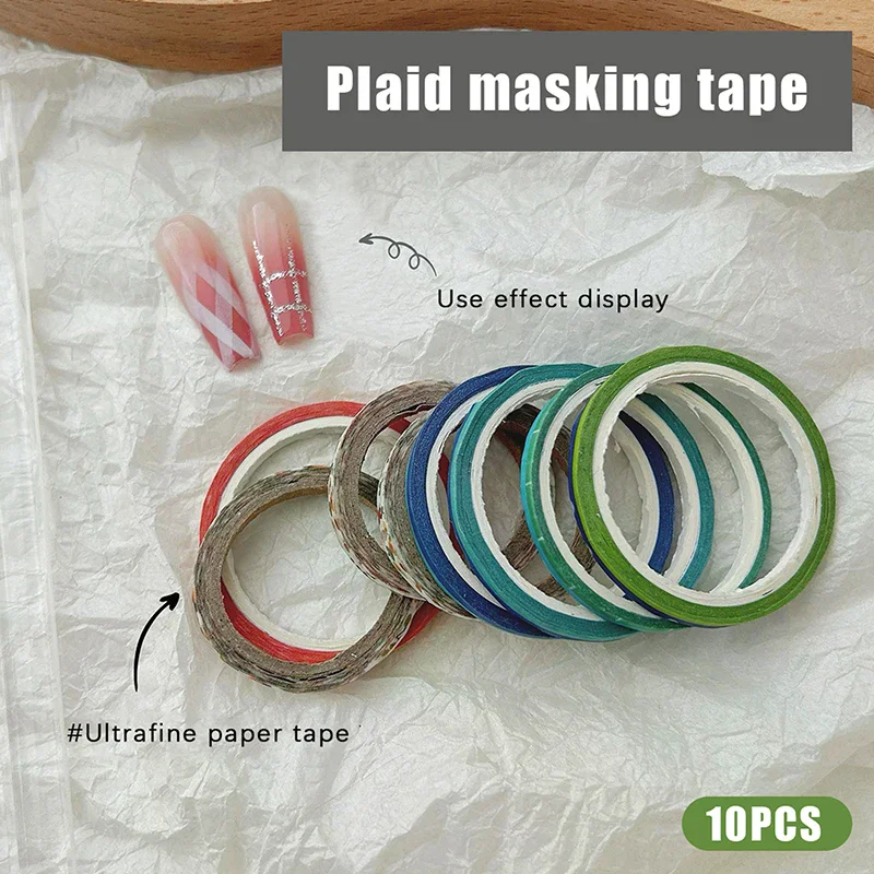 Professional Grade Masking Nail Art Tape Rolls Creative Striping Line Guide Tapes DIY Manicure Pattern Tools