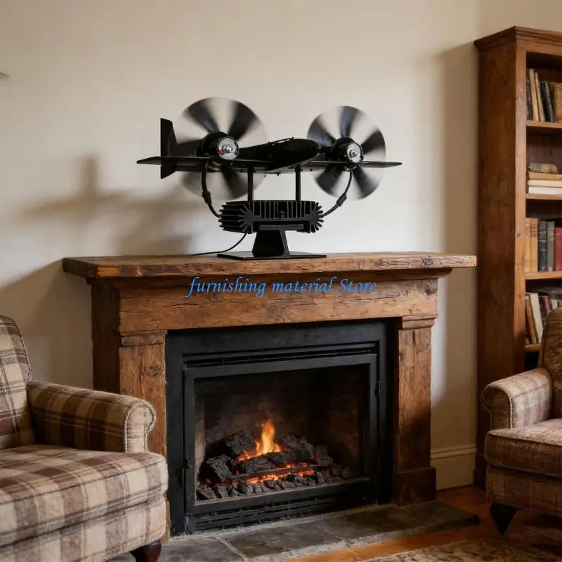 

Y5GD Современный алюминиевый вентилятор с тепловым приводом для каминов Двойное распределение встречного ветра Спокойная сила