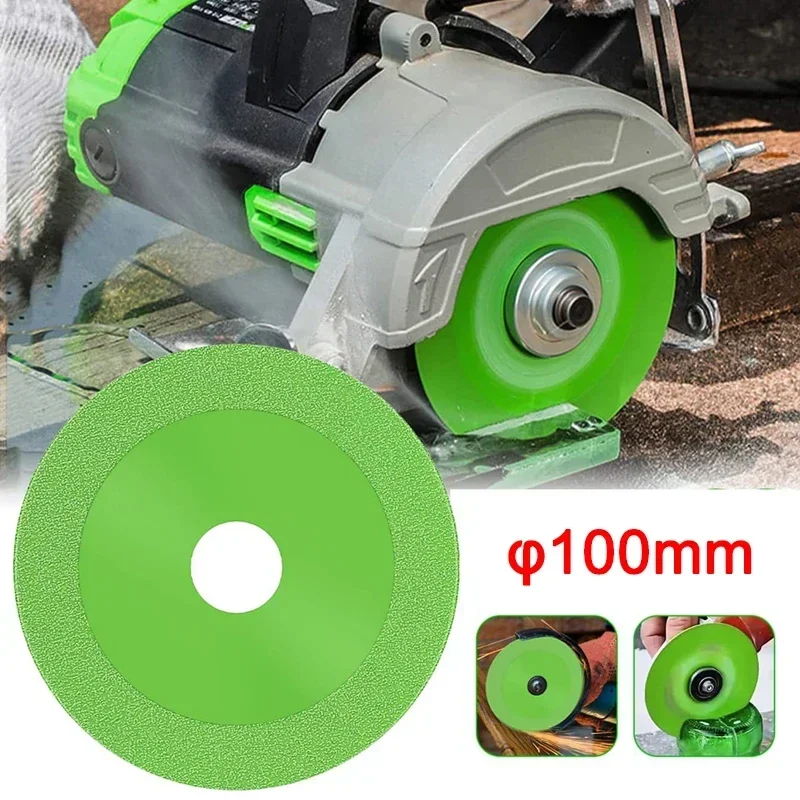Glass Cutting Disc Diamond 100mm Marble Saw Ceramic Tile Jade Crystal Wine Bottles Grinding Chamfering Glass Cutting Tools
