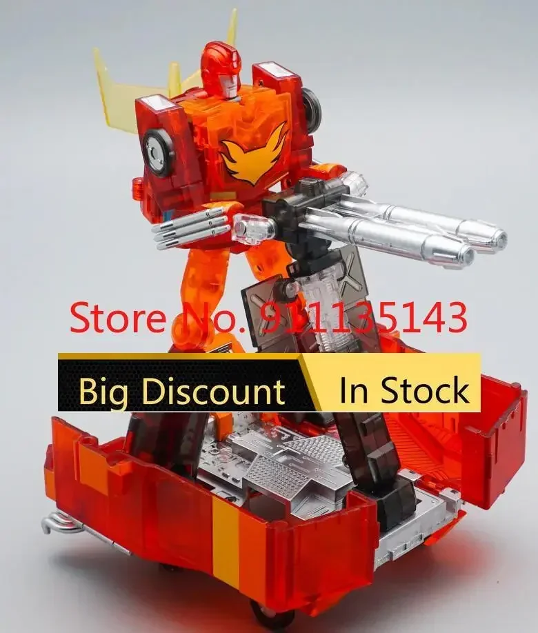 Mechfanstoys Rodimus Prime MS-19D Transparante Versie Mft Hot Rod In Voorraad