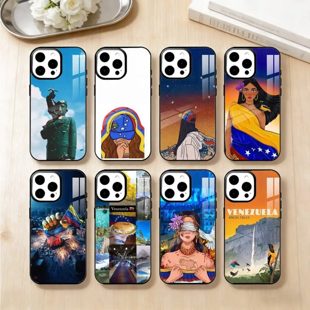 

V-Venezuela esthetic Art Phone Case For iPhone 14,16,15,13,17,12,Plus,Pro,Max Magnetic For Magsafe Frosted Cover