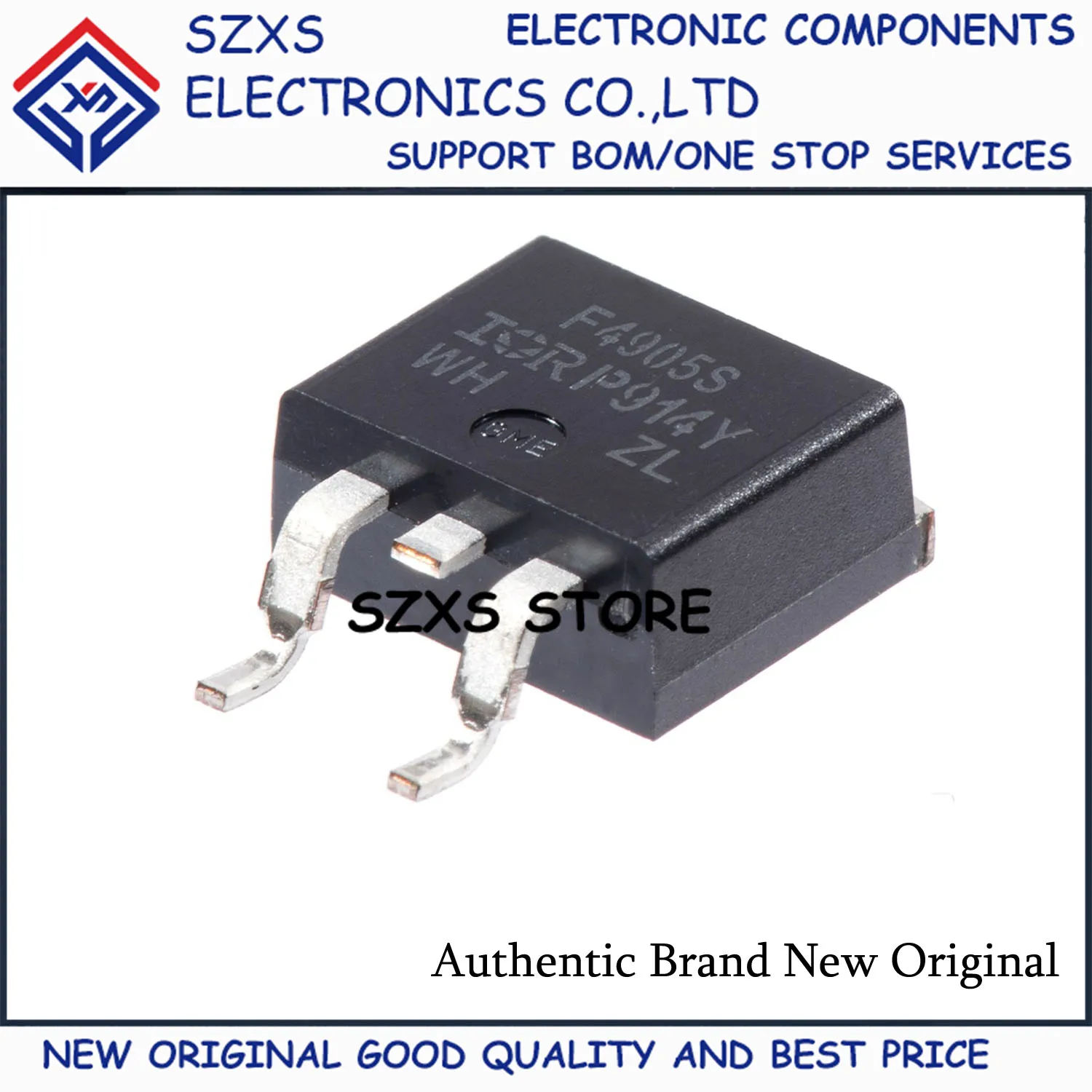 New Original 10Pcs IRF4905S IRF4905STRLPBF TO-263 -55V -42A MOSFET Field-Effect Transistor In Stock Good Quality
