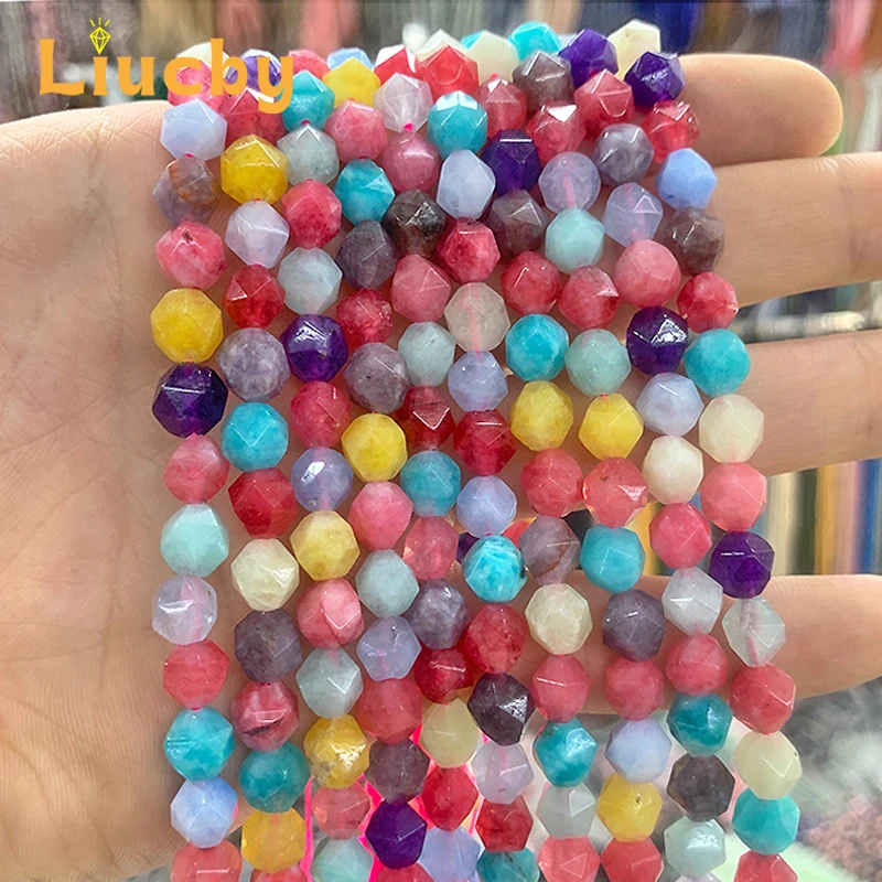 Faceted White stone mixed colors diamond Beads For Jewelry Making DIY Fashion woman Accessories decoration Crafts 15