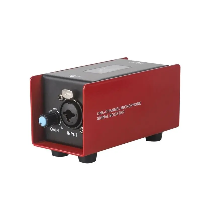 Handheld Microphone 48V Amplifier Portable Personal Headphone Monitoring Amplifier Audio Isolator