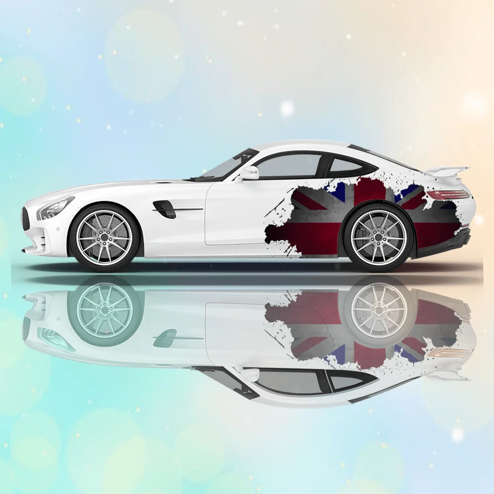 動物の頭蓋骨アメリカ国旗車ビニールラップデカール自己粘着 PVC ステッカートラック SUV 装飾自動車アクセサリーギフトに適しています