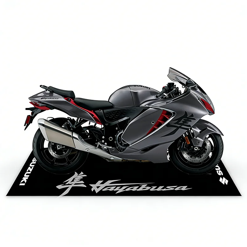 Motorcycle Display Carpet Suzuki Parking Mat Non Slip Garage Rug for Sports Racing Moto Electric Bike Entrance Home Decor