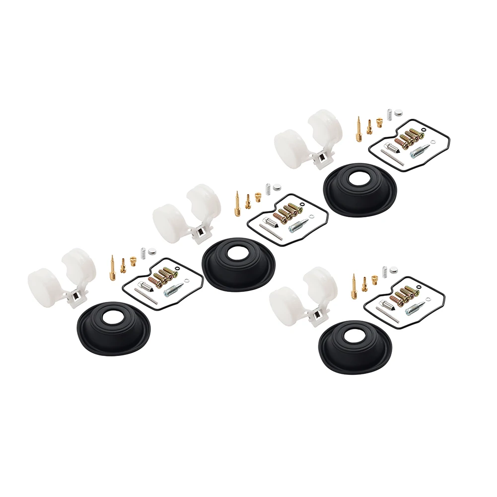 4Sets Motorbike Carburetor Repair Kit Float Diaphragm For Kawasaki Zephyr 550 ZR550 B 1990 1991 1992 1993
