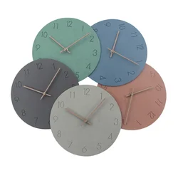 2026 Hot Sale Wooden Wall Clock Modern Design Vintage Classic Clock Quiet Art Watch Clock in Wall Home Decor Relogio De Parede