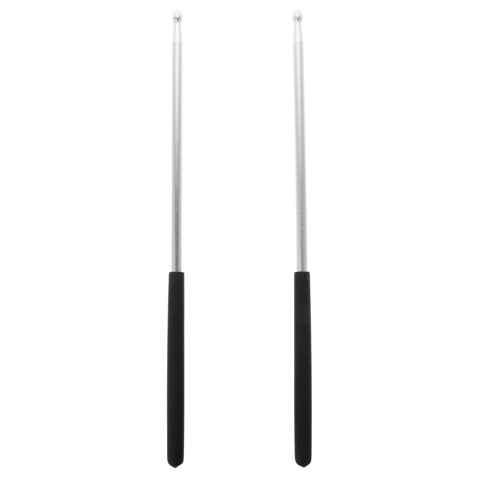 1 Pair Aluminium Alloy Drumsticks Lightweight Portable Sturdy Solid For Drums Percussion Practice Music Performance Replacement